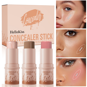 <span class=keywords><strong>Paleta</strong></span> de Maquillaje Multifuncional de 3 Piezas en Oferta, <span class=keywords><strong>Iluminador</strong></span>, Contorneador, Rubor, <span class=keywords><strong>Iluminador</strong></span> en Barra para Rostro - Product Image 2