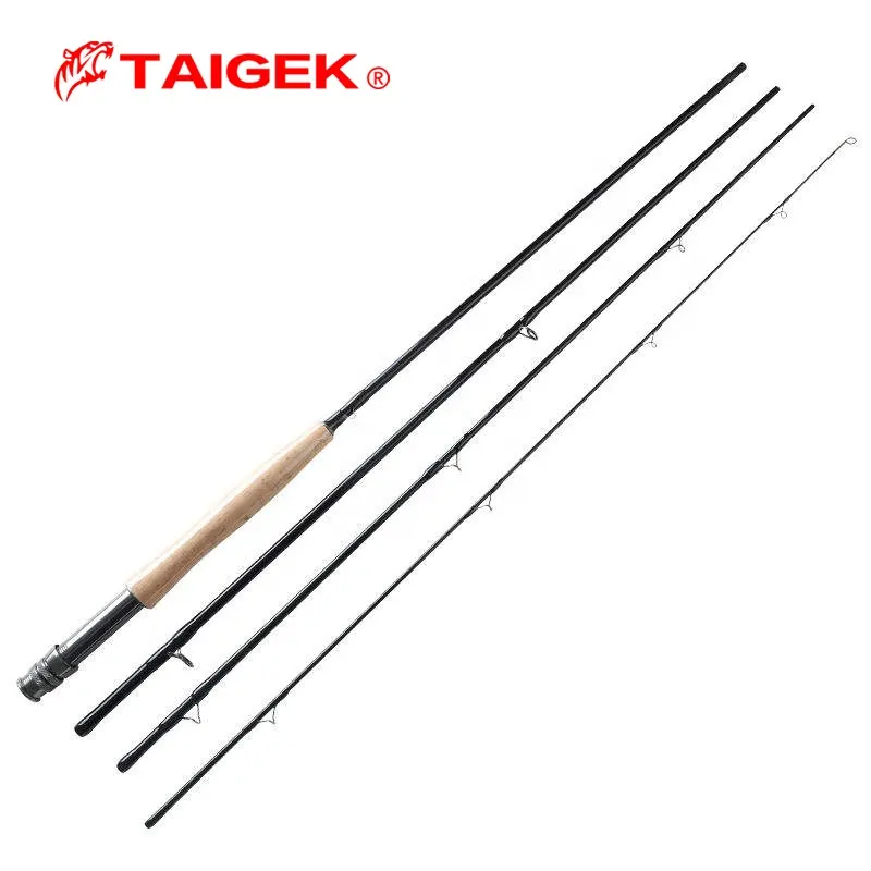 TAIGEK 9FT 5# 6# 7# 8# Carbon Fiber OEM Blank China Wholesale Trout Fishing Freshwater Fly Rods