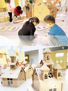 Tùy chỉnh các tông Playhouse và thủ công handmade sóng lắp ráp đồ chơi - Product Image 6