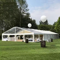 Tente de réception de 1000 places en aluminium avec toit en arche, imperméable, robuste, toutes saisons, pour banquets, églises, funérailles, expositions internationales