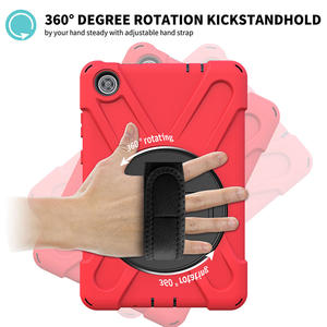 La copertura robusta resistente agli urti della compressa del silicone con la tracolla della cinghia delle mani ruota il cavalletto per il TB-8705F di <span class=keywords><strong>Lenovo</strong></span> <span class=keywords><strong>M8</strong></span> - Product Image 4