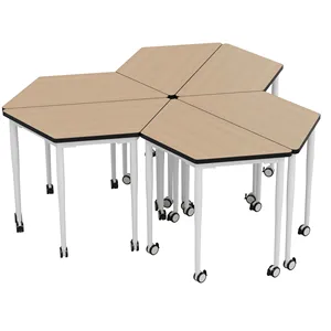 Combination Desk and Table School Furniture Study Desk