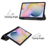 PU deri yumuşak silikon TPU geri kabuk ile kalemlik küresel sürüm Mi Tablet kapak için Xiaomi Pad 6 Pro 5G Redmi ped Se vaka