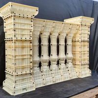 Moldes de Plástico ABS Resistentes y Duraderos Reazone para Balaustres de Hormigón, Proceso de Fundición en Sitio, Modelo RZCL, Moldes Decorativos para Pasamanos de Exterior