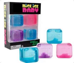 Nuevas llegadas: Paquete de 4 cubos de hielo blandos Nedoh, juguetes sensoriales populares y de gran venta, cubos antiestrés para apretar. - Product Image 1