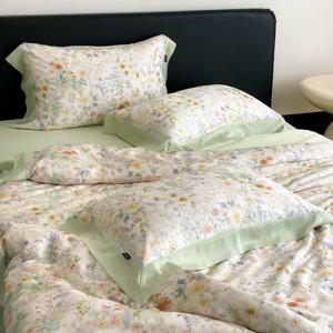 Sang trọng bedsheet đặt lenzing Duvet cover lenzing bedsheet Vua Kích thước tấm Ga Trải Giường đặt sang trọng bộ đồ giường Tencel Quilt Cover <span class=keywords><strong>Set</strong></span> - Product Image 6