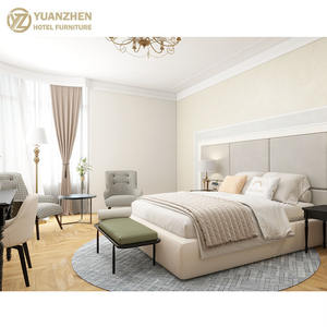 Элитные 5-звездочные комплекты мебели для спальни из массива дерева и металла в современном стиле для отелей, домов и апартаментов, размер King Size - Product Image 5