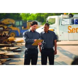 เสื้อเชิ้ตทำงานแขนยาวแนวอุตสาหกรรมสำหรับผู้ชายสีแดง Kap - Product Image 3