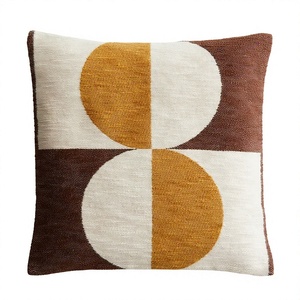 Unique Boho Cushion Cover Living Room Home Decor Customize With Striped Design Boho Pillow From INDIAN TEXTILES H/L - Product Image 1