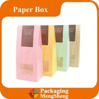 Boîte en carton pliable pour gâteaux, emballage alimentaire, boîte à gâteaux en papier avec poignée