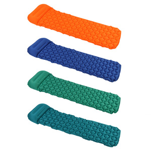 Colchoneta de dormir para acampar inflable de TPU ultraligera y compacta con bomba de pie incorporada, colchón de aire impermeable, colchoneta para dormir - Product Image 4