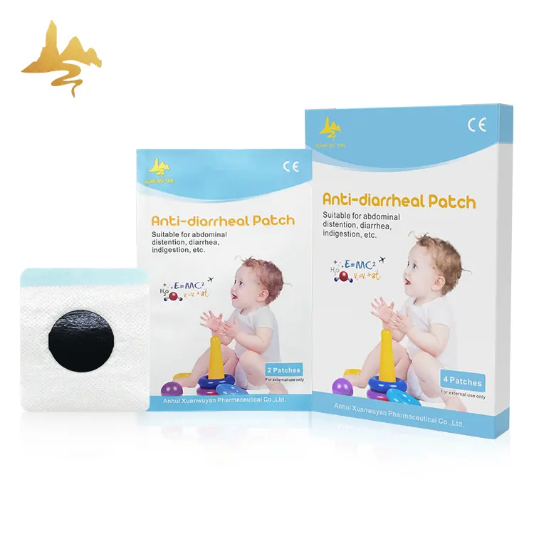 Bestseller natürlicher Kraut-Pflaster Kinder Baby-Lifterung Verdauungsstörungen transdermisch Anti-Durchfall-Nabenplaster