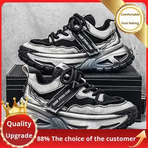 Chaussures pour hommes 2025 – Nouvelle collection automne, baskets décontractées polyvalentes à semelle épaisse, résistantes à l'usure, pour l'extérieur, en maille, à lacets, style « Dad Sneakers » - Product Image 6