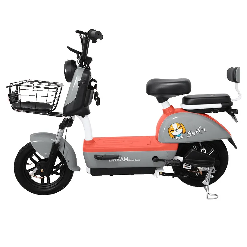 China New Type Electric Scooter 2 Seater 48v 350w Electric City Bike Ev Bike E Cycle Electric Bicycle Without Battery