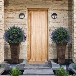 Arbustes artificiels résistants aux UV Offre Spéciale PZD-1-235B Arbres topiaires de lavande en plastique avec piquet de sol pour le jardin de porche - Product Image 1