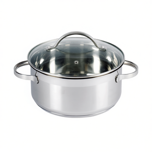 KARL KRGER Roasting <b>Pot</b> 1 L 16 Cm Stainless Steel With Glass Lid <b>For</b> Cooking And Baking - Product Image 2