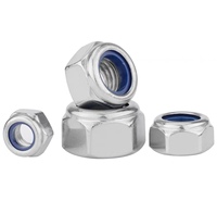 Écrou autobloquant en nylon plaqué zinc classe 8.8, durable pour une fixation sécurisée