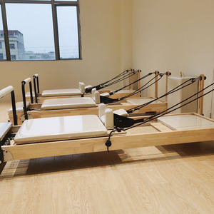 Venta al por Mayor de Nueva Máquina Reformer de Pilates de Madera de Roble para Gimnasio en Casa, Yoga y Cama de Entrenamiento de Core - Product Image 1