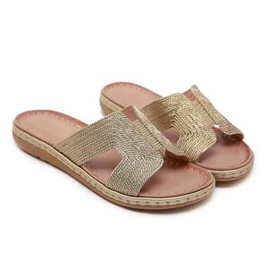 Di modo Dell'unità di elaborazione <span class=keywords><strong>H</strong></span> Forma Piatta Open Toe Slip On Estate Delle Signore Pantofole e Sandali per Le Donne - Product Image 3