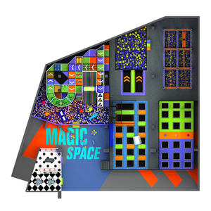 Équipement de terrain de jeu intérieur personnalisé Betta pour enfants Aire de jeu pour grands enfants avec jeux pour tous Tramplione - Product Image 3
