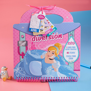 Công Chú<span class=keywords><strong>a</strong></span> Màu Hồng Cô Gái Di Động Vẽ Đồ Chơi Fantastic Sticker Cuốn Sách In Ấn Tùy Chỉnh In Ấn Phác Thảo Vẽ Cuốn Sách - Product Image 6