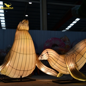 Chinese Mid Autumn Festival Lanterns Decoration With <b>Lights</b> for Theme Park - Product Image 5