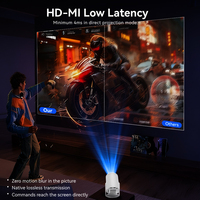 Mini projecteur LED portable intelligent, prix d'usine TURN1 HD 200 ANSI Lumens 0.8M-5M 1000:1 Projecteurs de cinéma maison