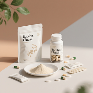 La poudre OEM Antiacid Bacillus Clausii 100B Cfu/g protège la santé intestinale et favorise le péristaltisme intestinal - Product Image 1