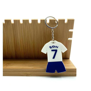 Q Y Promotionnel Personnalisé Créatif Mini Porte-clés Maillot de Club de Football en PVC Souple et Caoutchouc Pendentif T-shirt - Product Image 6