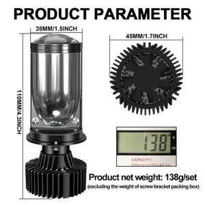 170W 17500LM With Lens <b>Projector</b> Y7D Led Auto 9005 Led Headlight Bulb Car Headlights Bulb H4 Led Headlight for Car - Product Image 5