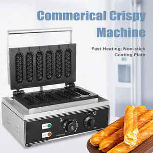 Waffle en forma de perrito caliente comercial de alta potencia de 220V para tiendas de alimentos al por menor y hoteles fáciles de operar - Product Image 3