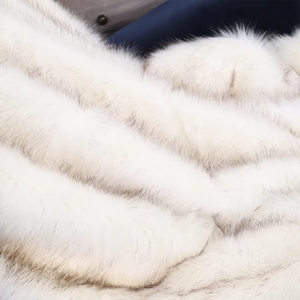 Gevlochten, hoogwaardig groothandels polyester modacryl shaggy faux fox fur winterdeken, pluizig, West-Europa, voor kleding - Product Image 2