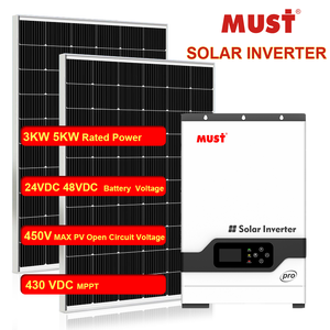 MUST <span class=keywords><strong>PV1800</strong></span> PRO Cellule solaire système d'énergie solaire 3KW 5KW 100A MPPT onduleur solaire à onde sinusoïdale pure - Product Image 4