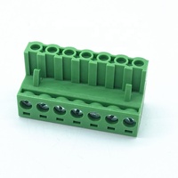 HQ2EDGK-5.0/5.08 5.08mm pcb connecteur de bornier à vis kf301 7p vis tête transformateur plugin bornier connecteur