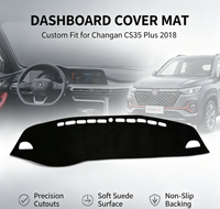 Pièces automobiles, intérieur de voiture, couvre-tableau de bord, luxe, matériau en daim épais de 10 mm, tapis antidérapants pour tableau de bord pour Changan CS35 Plus