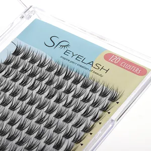 Wholesale Self-Application Diy Lash Kit Private Label Eyelash Cluster 3D Effect Segmented Diy Lashes Extension Supplier