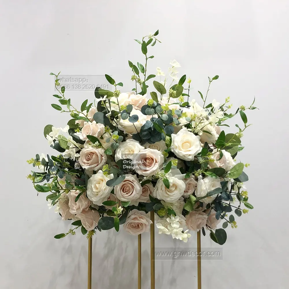 GNW flower ball Banquet Table Setting Artificial Flowers Wedding Decoration Studio Decor restaurant centerpiece