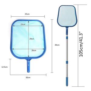 Skimmer <span class=keywords><strong>de</strong></span> piscina <span class=keywords><strong>de</strong></span> grado fuerte con poste <span class=keywords><strong>de</strong></span> ABS telescópico resistente y clips EZ para piscinas elevadas y enterradas incluidas - Product Image 2