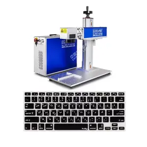 China OV Laser best laser engraving keyboard 30W JPT mopa fiber laser engraving plastic keyboard printing machine