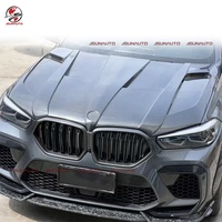 Nouvelle mode pour BMW X5M F95 Facelift, capot moteur en fibre de carbone sèche style LD pour X5 G05 X6 G06, pièce de tuning pour capot