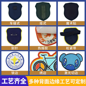 Écussons tissés personnalisés Hengchangsheng, badges scolaires circulaires, emblèmes d'étudiant en polyester avec velcro adhésif pour vêtements - Product Image 5