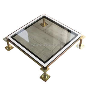 Pavimento Sopraelevato in Lega di Alluminio e Vetro per Uffici Moderni, Pavimentazione Antistatica 600x600mm - Product Image 3