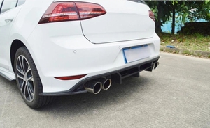 Labio difusor de parachoques trasero de fibra de carbono para Volkswagen VW <span class=keywords><strong>GOLF</strong></span> 7 VII MK7 <span class=keywords><strong>R</strong></span> 2014 - <span class=keywords><strong>2017</strong></span> - Product Image 6