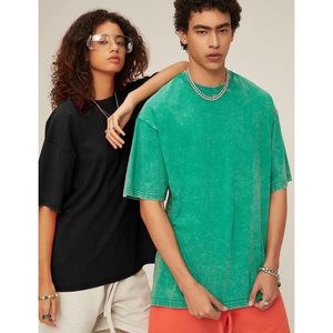 FOXA Paquete de 3 Camisetas Oversize para Hombre, Estilo Acid Washed, Unisex, Corte Holgado, Manga Corta, Casual, Streetwear, Básicas - Product Image 5