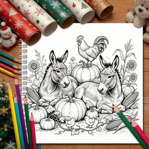 Livre de coloriage spirale personnalisable pour adultes, pages à colorier sur le thème <span class=keywords><strong>des</strong></span> <span class=keywords><strong>animaux</strong></span> de <span class=keywords><strong>la</strong></span> <span class=keywords><strong>ferme</strong></span> et du paysage campagnard vintage, pour <span class=keywords><strong>la</strong></span> relaxation et le soulagement du stress, OEM ODM - Product Image 2