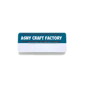 PVC Cứng Nhựa Nametag Tùy Chỉnh Công Ty Thiết Kế Thương Hiệu Logo Tên Badge Với Magnetic