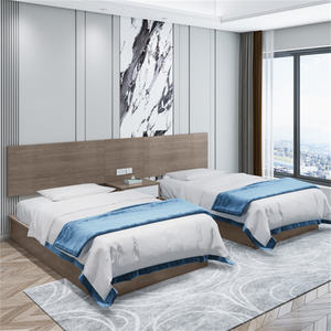 เฟอร์นิเจอร์ห้องนอนที่ทันสมัยสำหรับโรงแรมห้องนอนขนาดควีนไซส์เฟอร์นิเจอร์โรงแรมทำจากไม้เมลามีน - Product Image 1