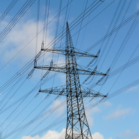 Tour en acier autoportante galvanisée à chaud 35 kV 110 kV pour projet d'infrastructure de transmission de signal télécom