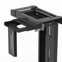 Support d'ordinateur en acier sous le bureau, support de processeur durable noir avec prix compétitif