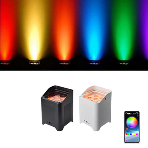 Nuove Luci Uplight 6*18W a Batteria Wireless RGBWA+UV per Interni ed Esterni, Luci da Parete Ricaricabili per Matrimoni, Feste, DJ e Palcoscenici 2026 - Product Image 1